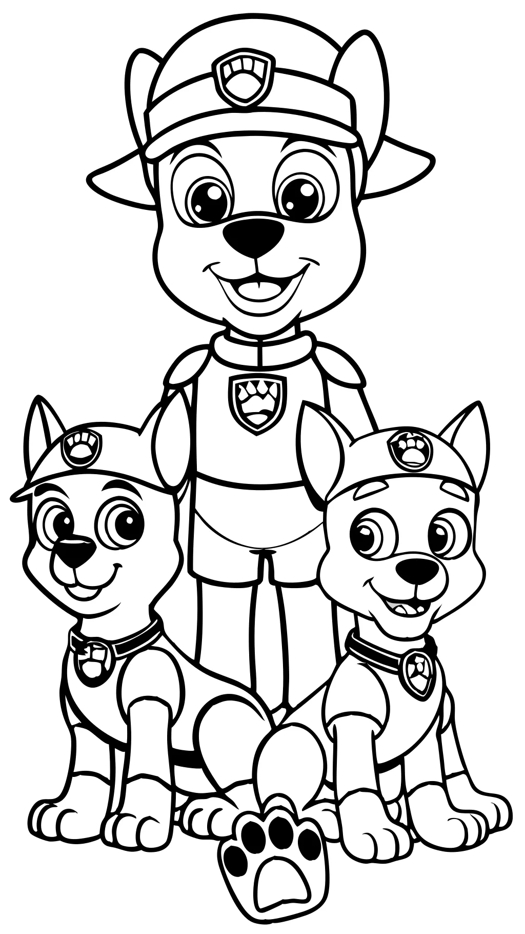 coloring pages of paw patrol